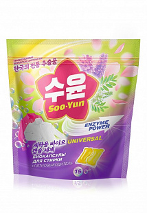 Биокапсулы для стирки с энзимами Soo-Yun